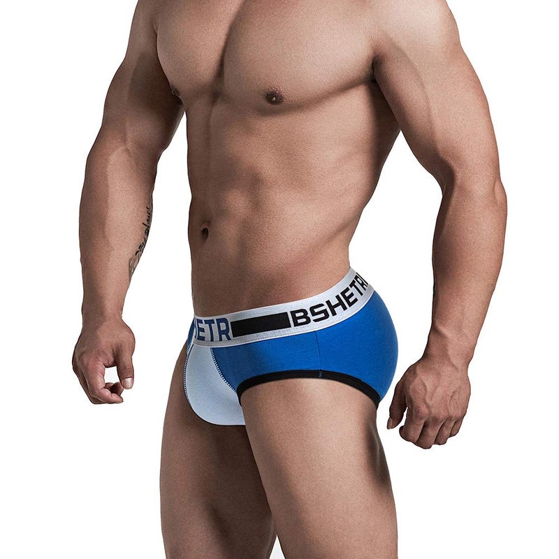 BSHETR Men's Underwear Briefs 5-Pack Cotton Low Rise Multi Color Soft Underpant (Multi(5-Pack), X-Large 34"-36",86cm-91cm) - Image 5